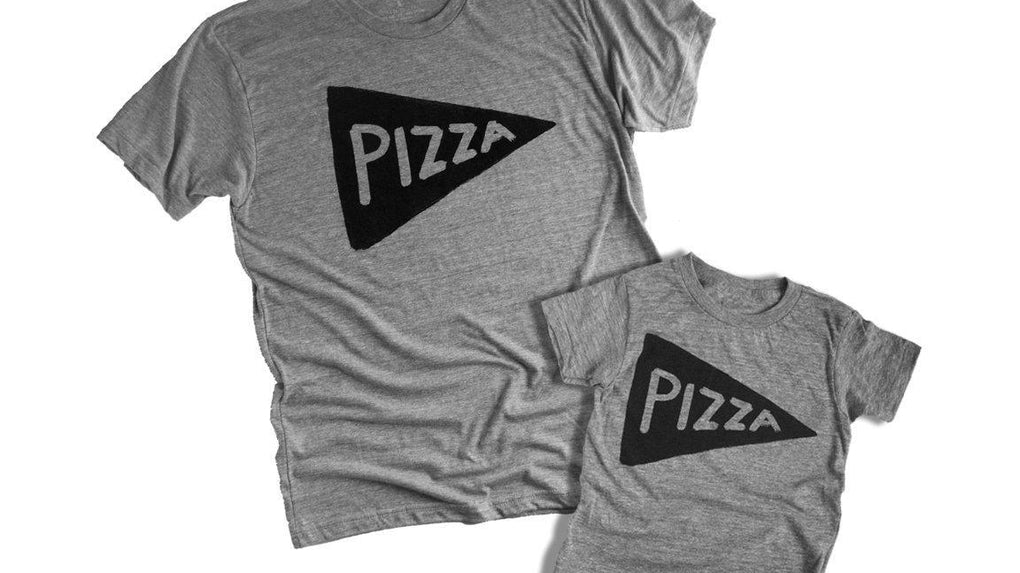 Father Son Matching Pizza Shirt Set