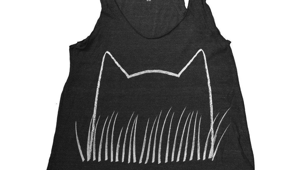 Half Price Cat Ears Tank Top While Supplies Last! Available in Black or Grey, and Made in the USA!