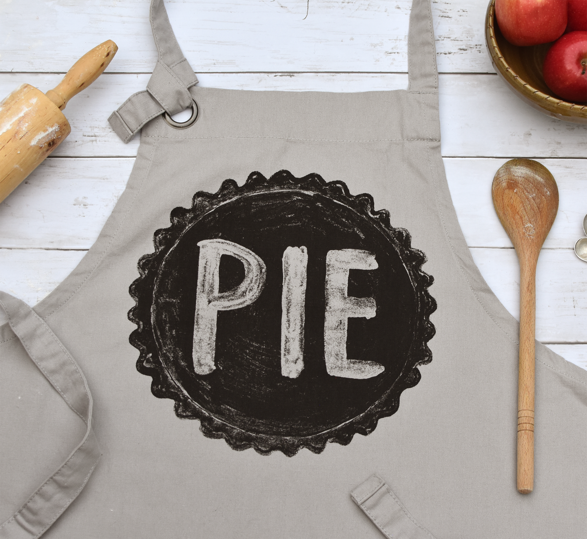 Pie Lover's Cotton Canvas Apron with Pockets Apron Xenotees