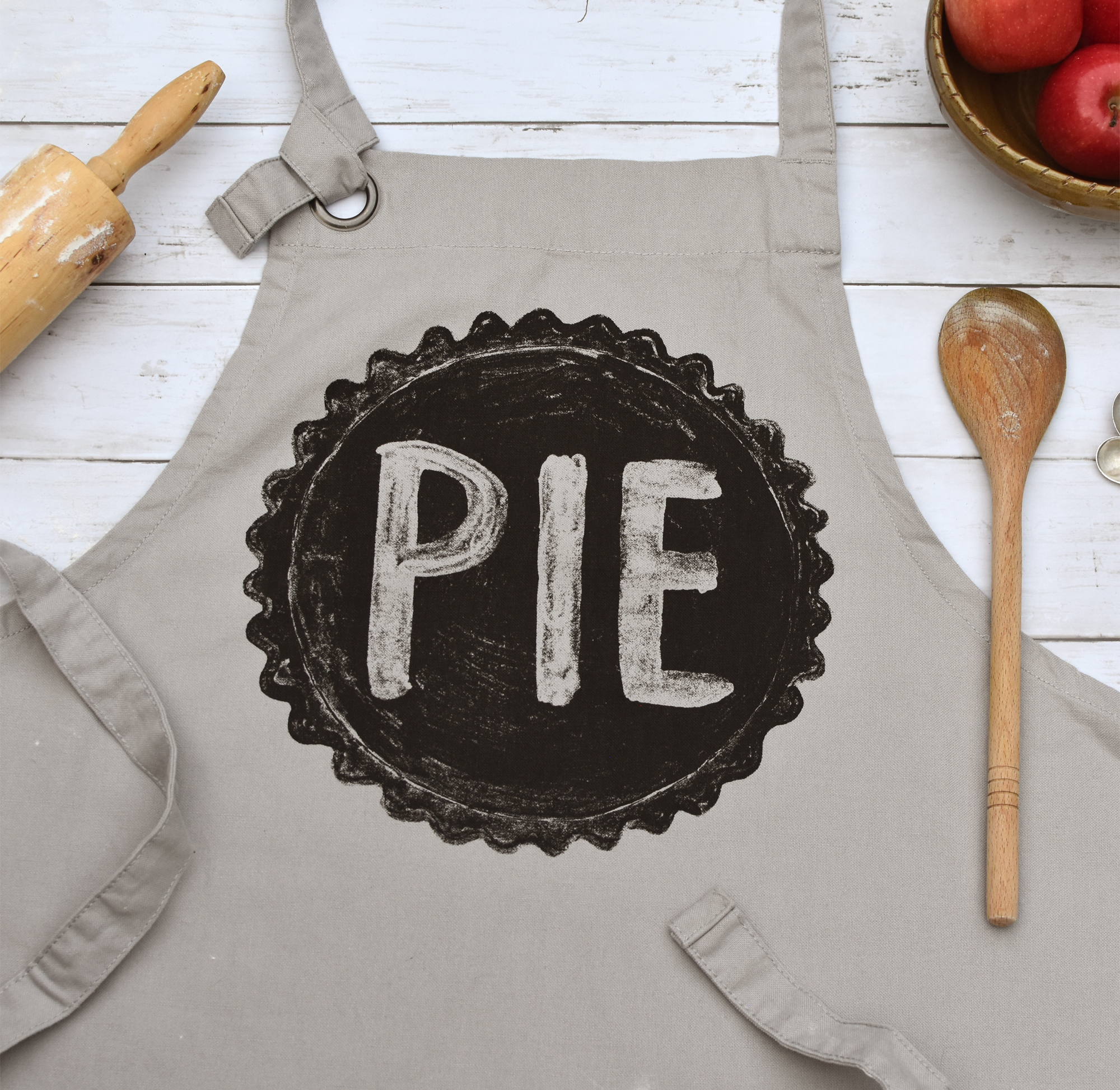 Pie Lover's Cotton Canvas Apron with Pockets Apron Xenotees