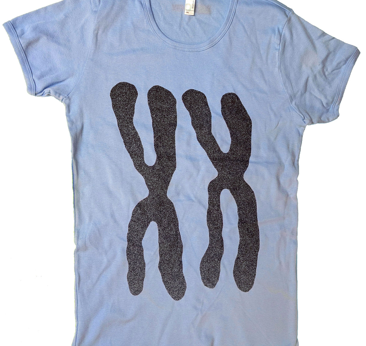 XX Chromosomes Women's Baby Rib Cap Sleeve Tee T-shirts Xenotees
