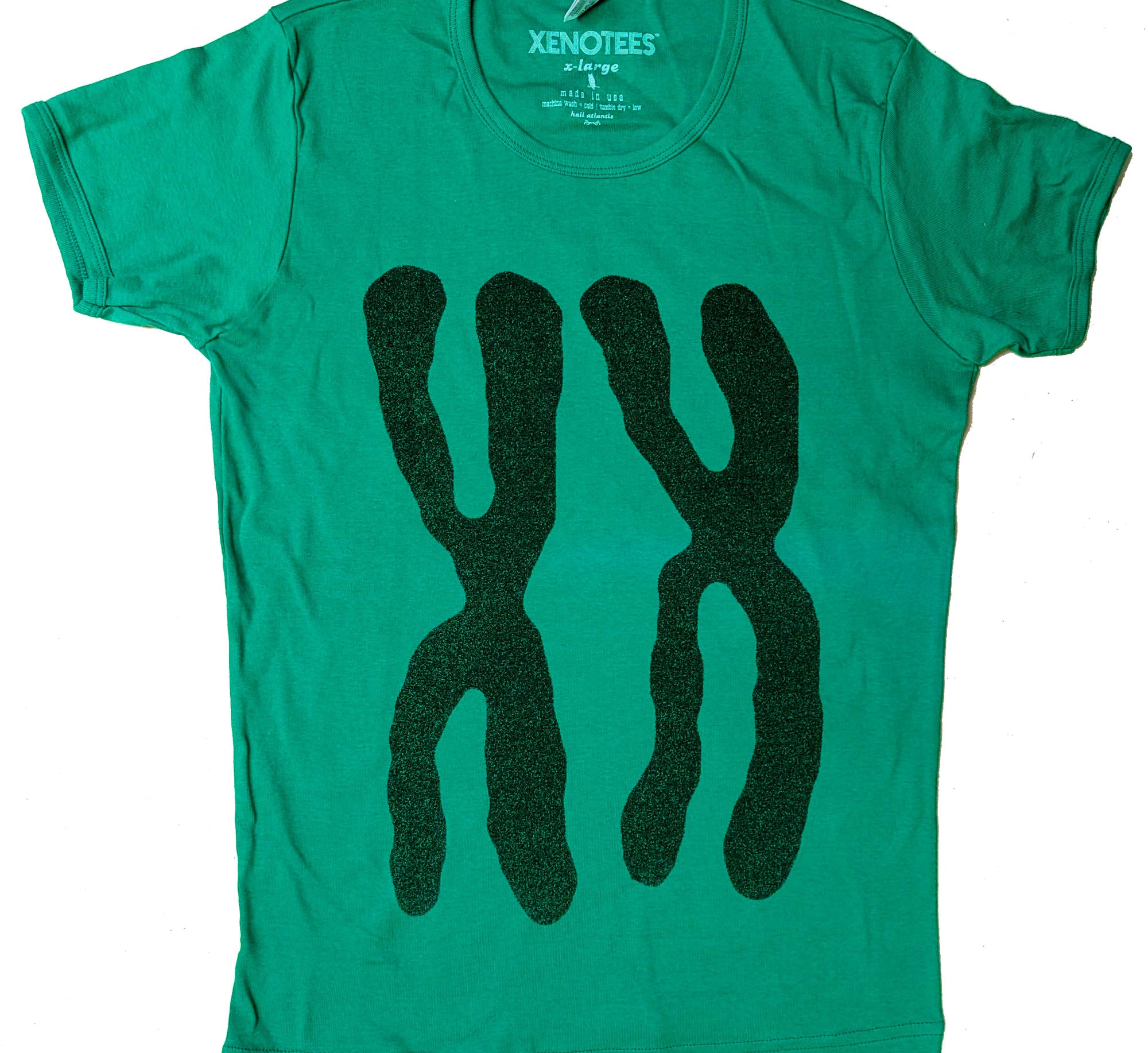 XX Chromosomes Women's Baby Rib Cap Sleeve Tee T-shirts Xenotees