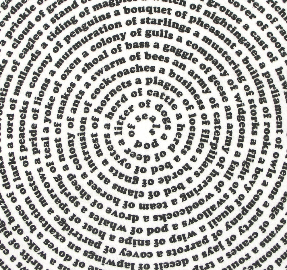 Collective Animal Nouns List Cotton T-shirt T-shirts Xenotees