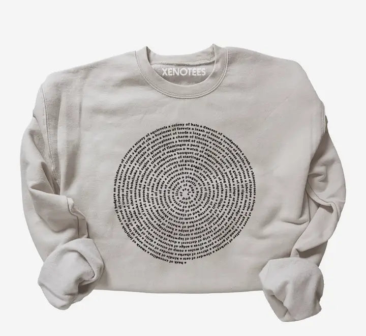 Collective Animal Nouns Pullover Sweatshirt Sweatshirts Xenotees
