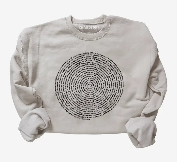 Collective Animal Nouns Pullover Sweatshirt Sweatshirts Xenotees