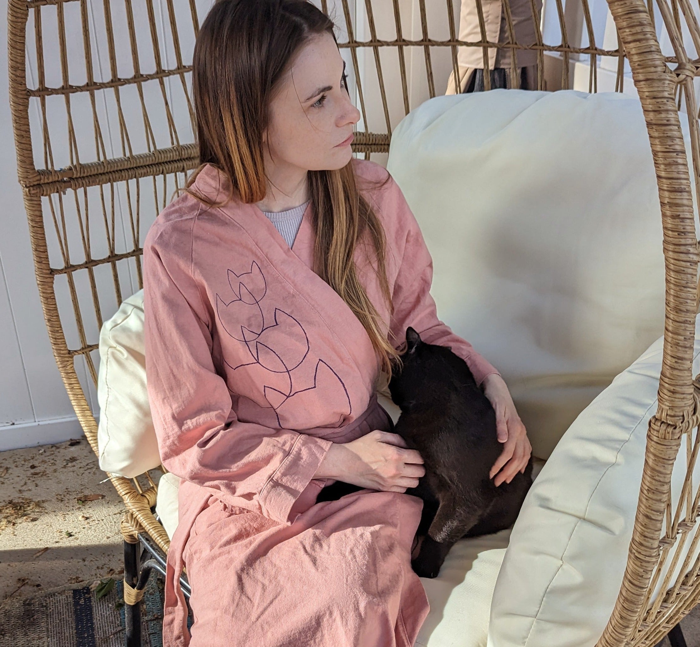 Cat Lover Robe for Women