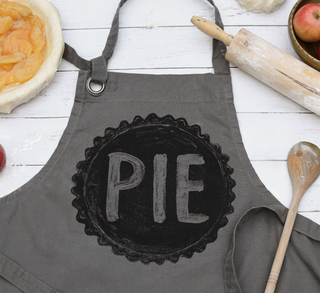 Pie Lover's Cotton Canvas Apron with Pockets Apron Xenotees