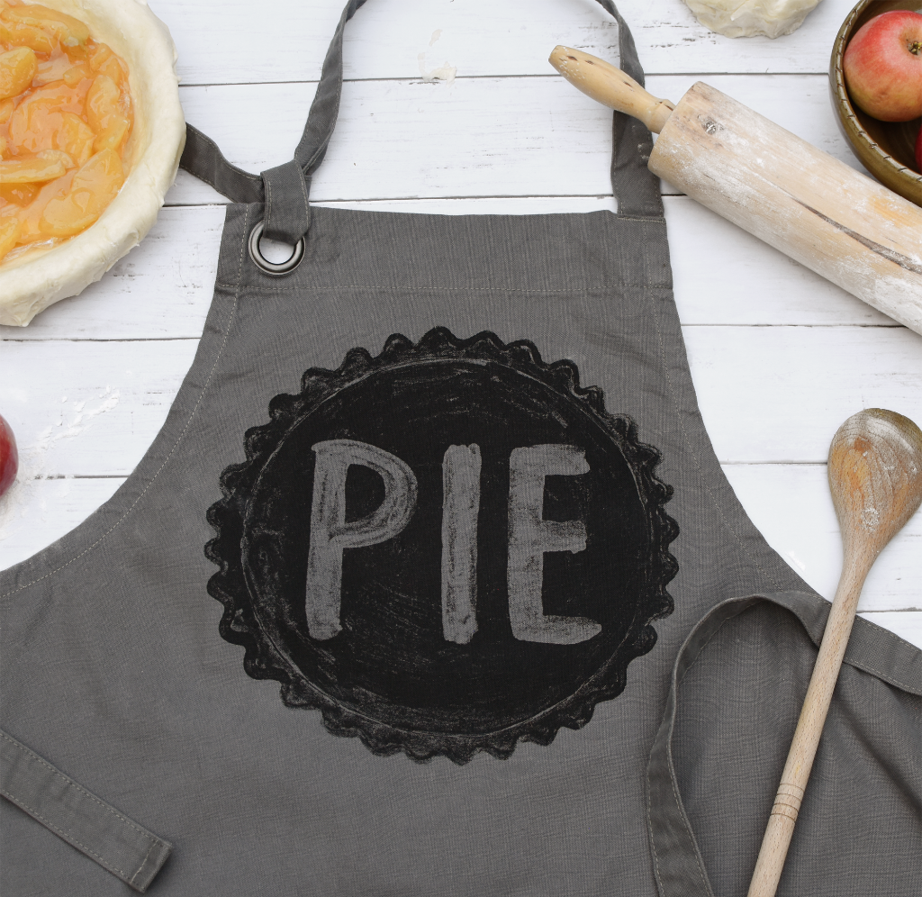 Pie Lover's Cotton Canvas Apron with Pockets Apron Xenotees