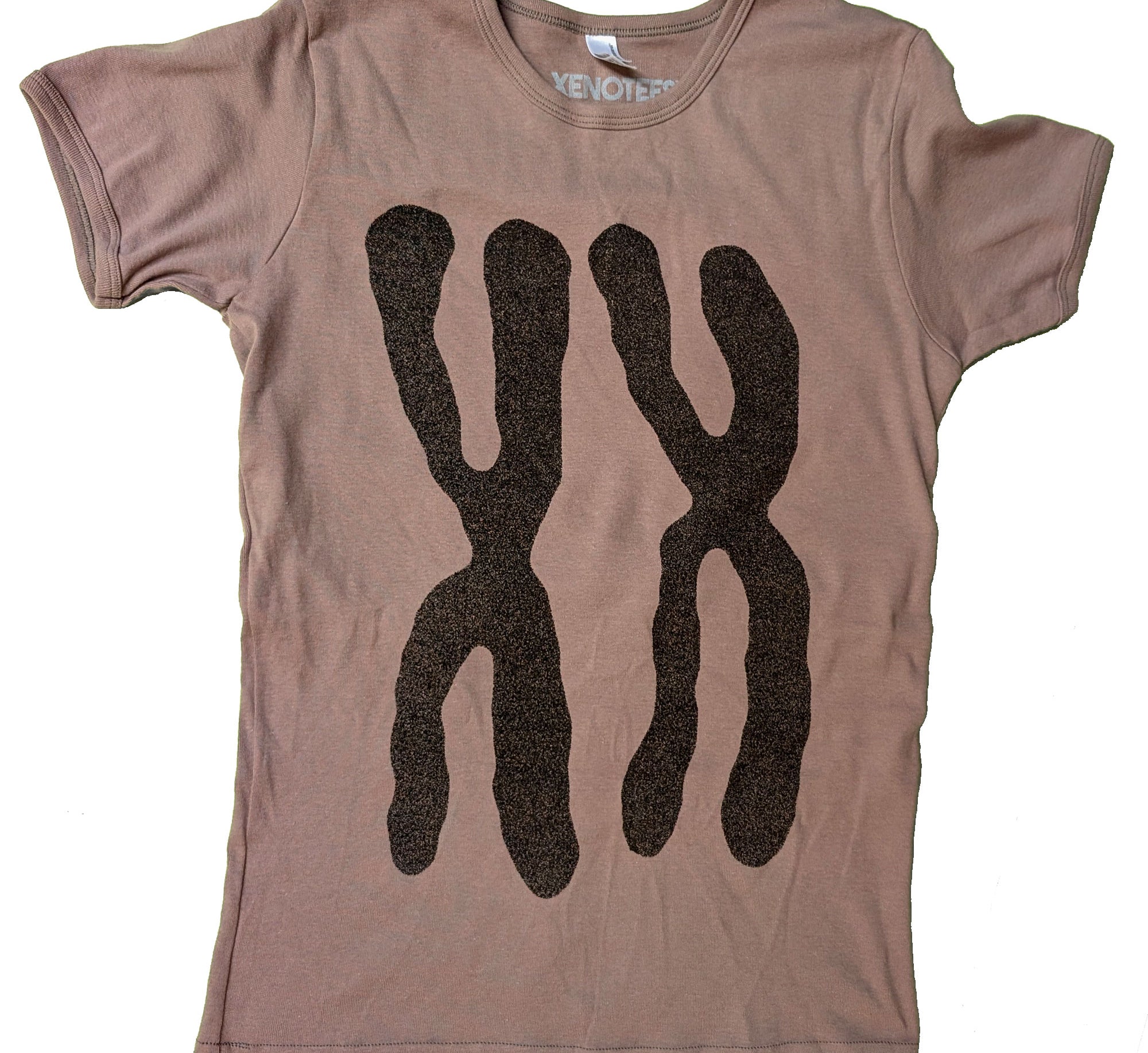 XX Chromosomes Women's Baby Rib Cap Sleeve Tee T-shirts Xenotees