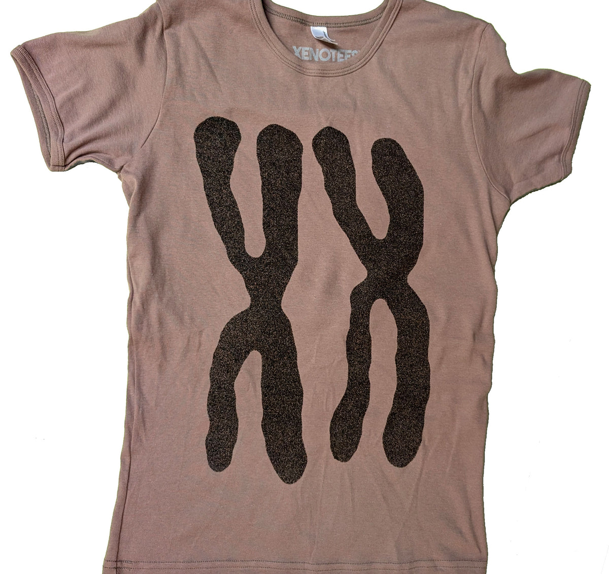 XX Chromosomes Women's Baby Rib Cap Sleeve Tee T-shirts Xenotees