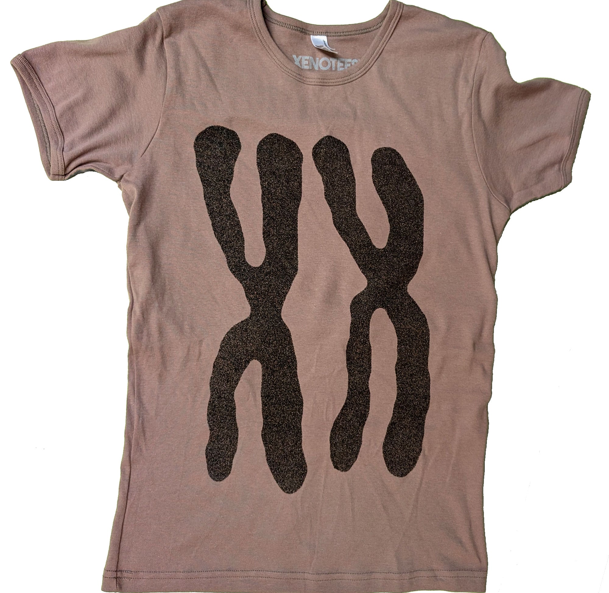 XX Chromosomes Women's Baby Rib Cap Sleeve Tee T-shirts Xenotees