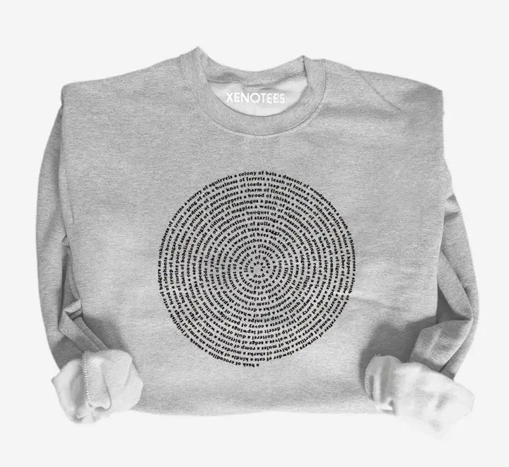 Collective Animal Nouns Pullover Sweatshirt Sweatshirts Xenotees