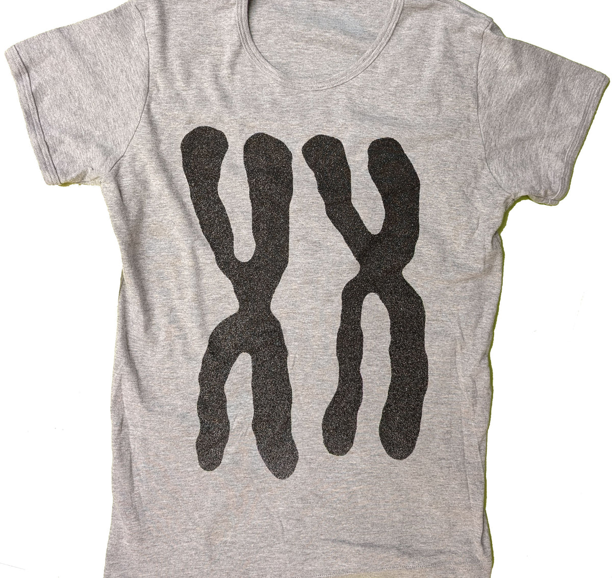 XX Chromosomes Women's Baby Rib Cap Sleeve Tee T-shirts Xenotees