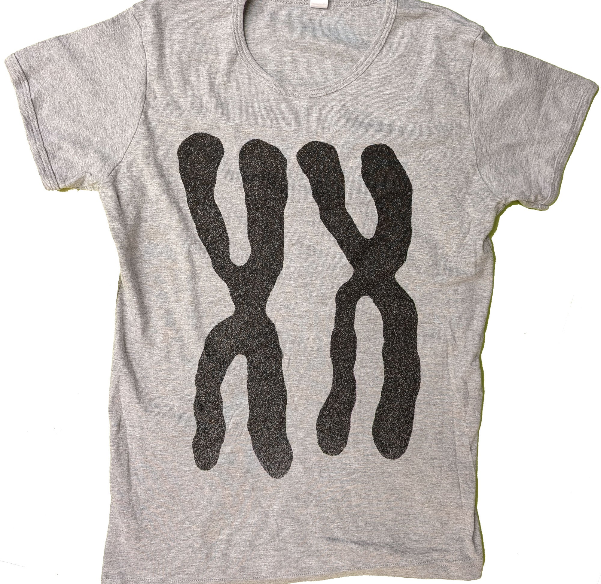 XX Chromosomes Women's Baby Rib Cap Sleeve Tee T-shirts Xenotees