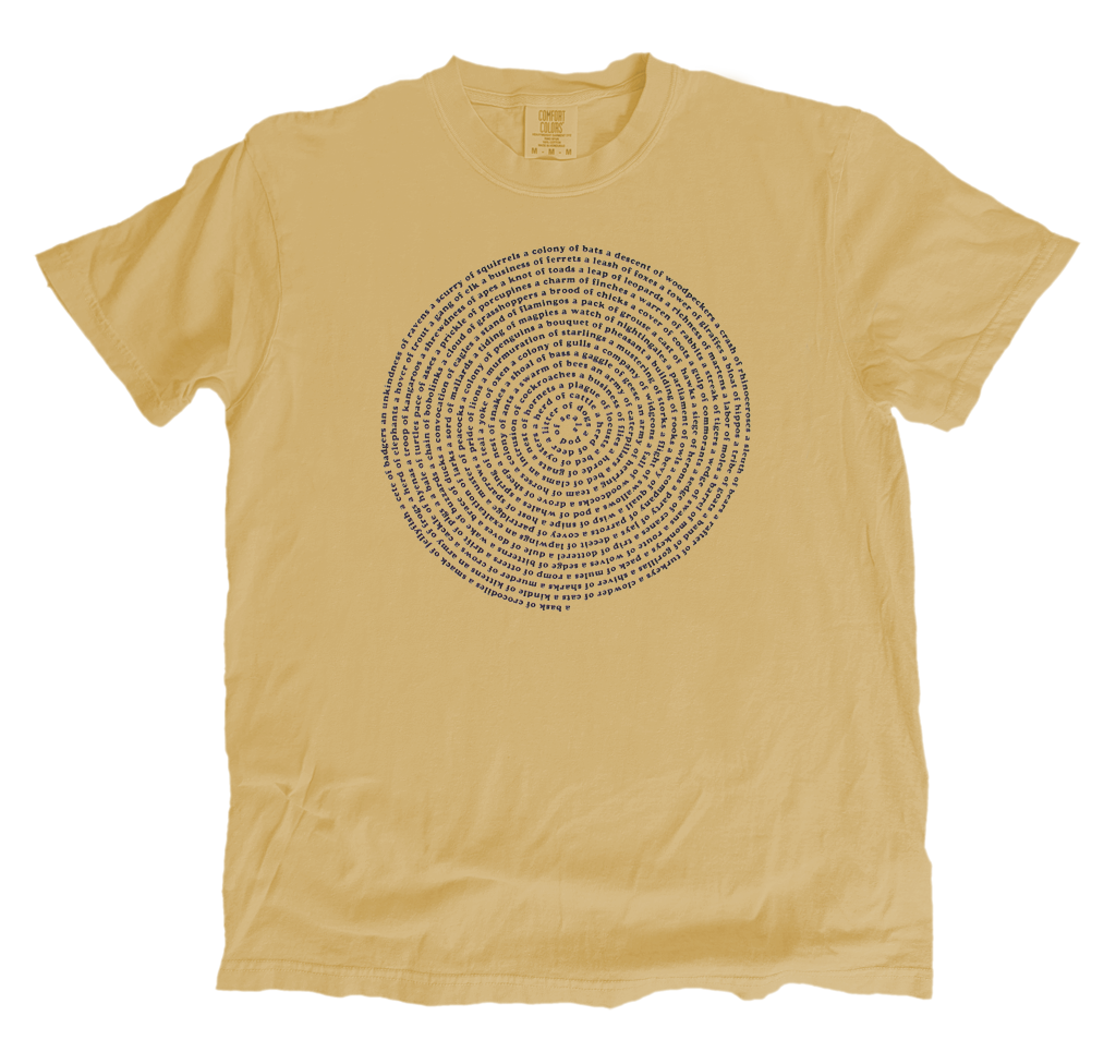 Collective Animal Nouns List Cotton T-shirt T-shirts Xenotees