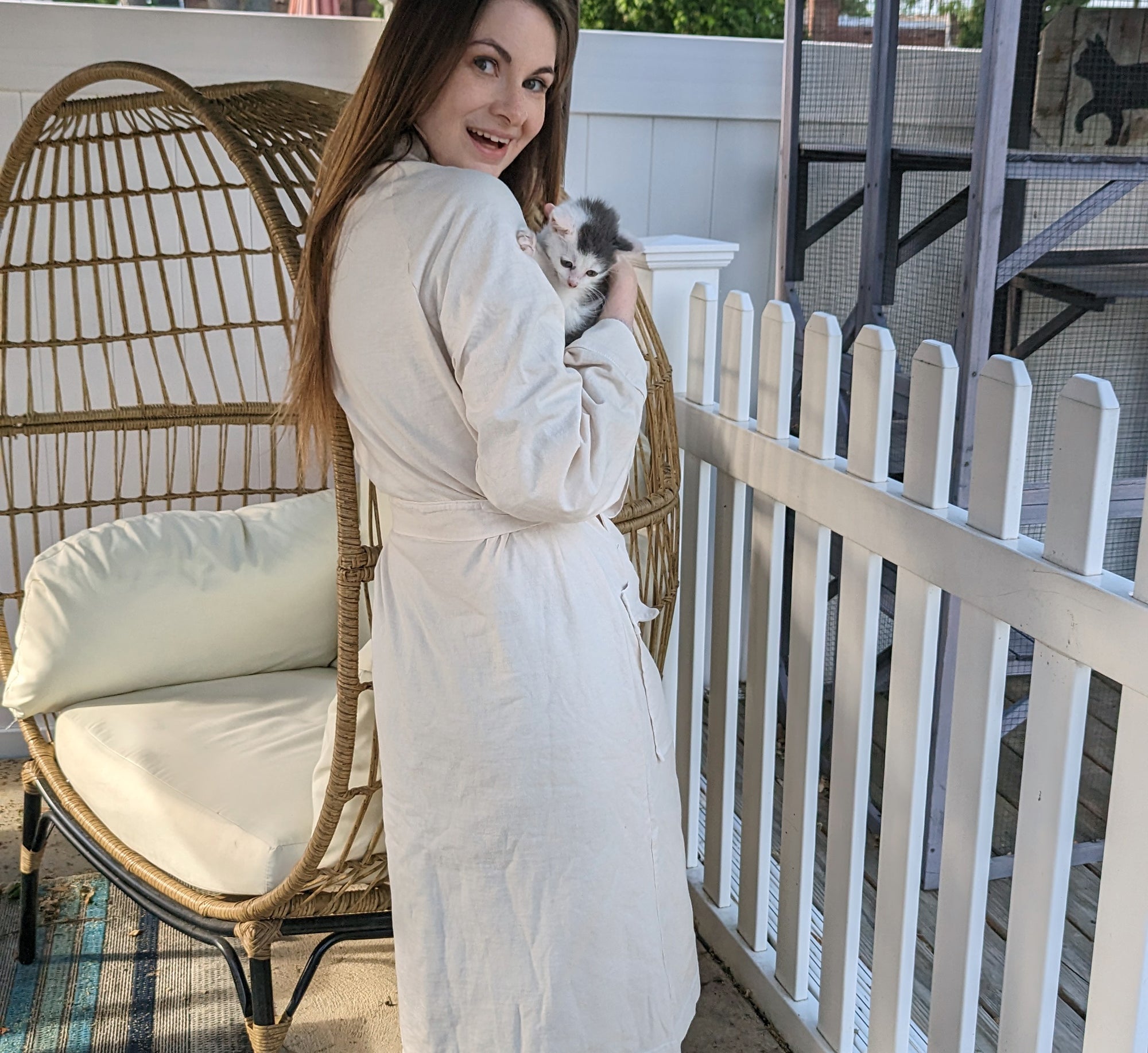 The Perfect Cat Lady Robe - Natural Robes Xenotees