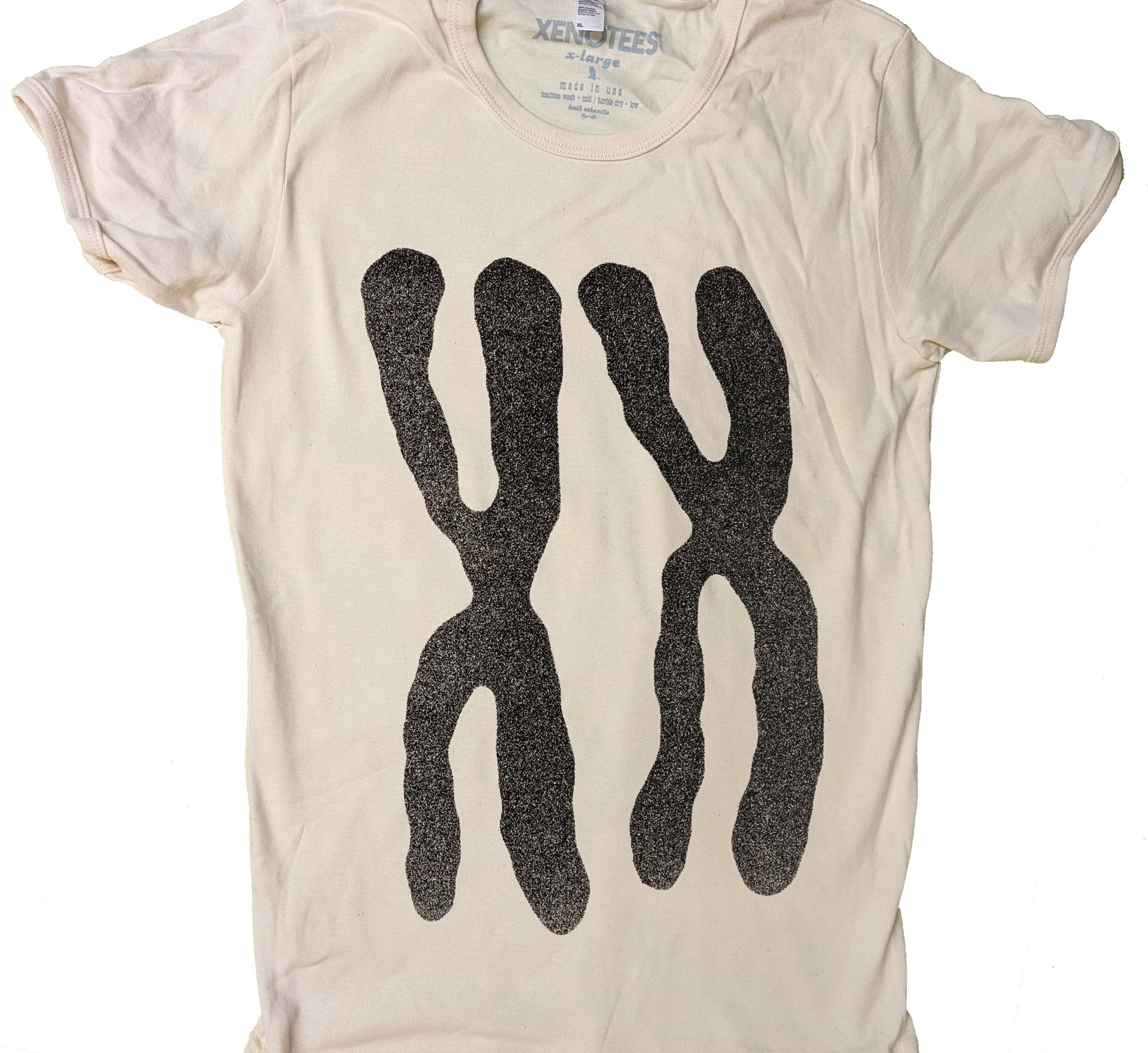 XX Chromosomes Women's Baby Rib Cap Sleeve Tee T-shirts Xenotees