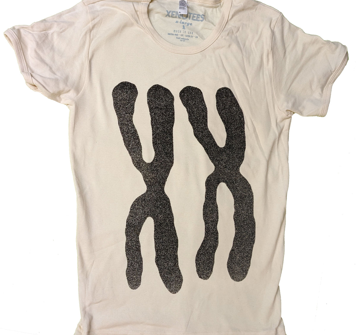XX Chromosomes Women's Baby Rib Cap Sleeve Tee T-shirts Xenotees