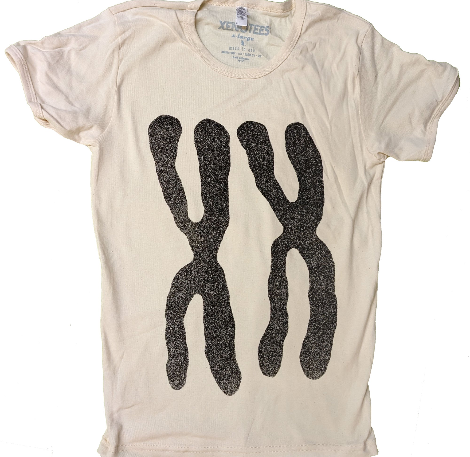 XX Chromosomes Women's Baby Rib Cap Sleeve Tee T-shirts Xenotees