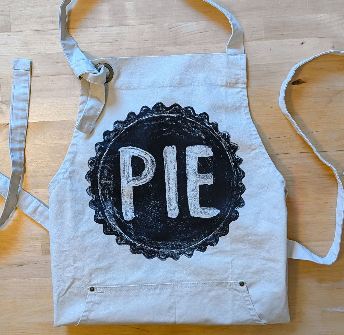 Pie Lover's Cotton Canvas Apron with Pockets Apron Xenotees