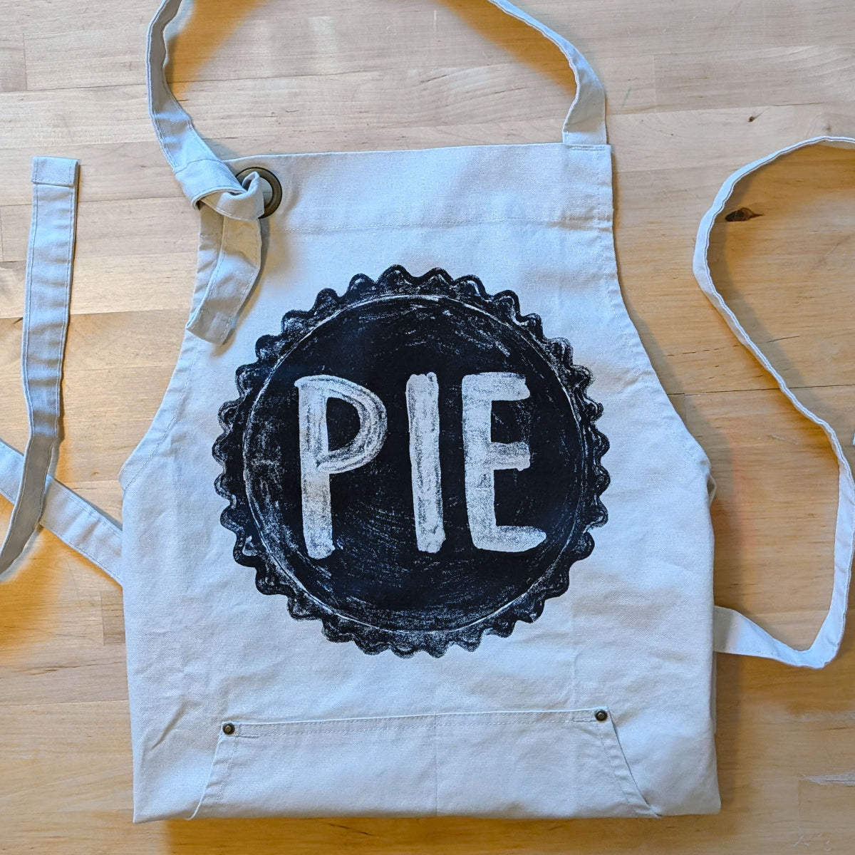 Pie Lover's Cotton Canvas Apron with Pockets Apron Xenotees