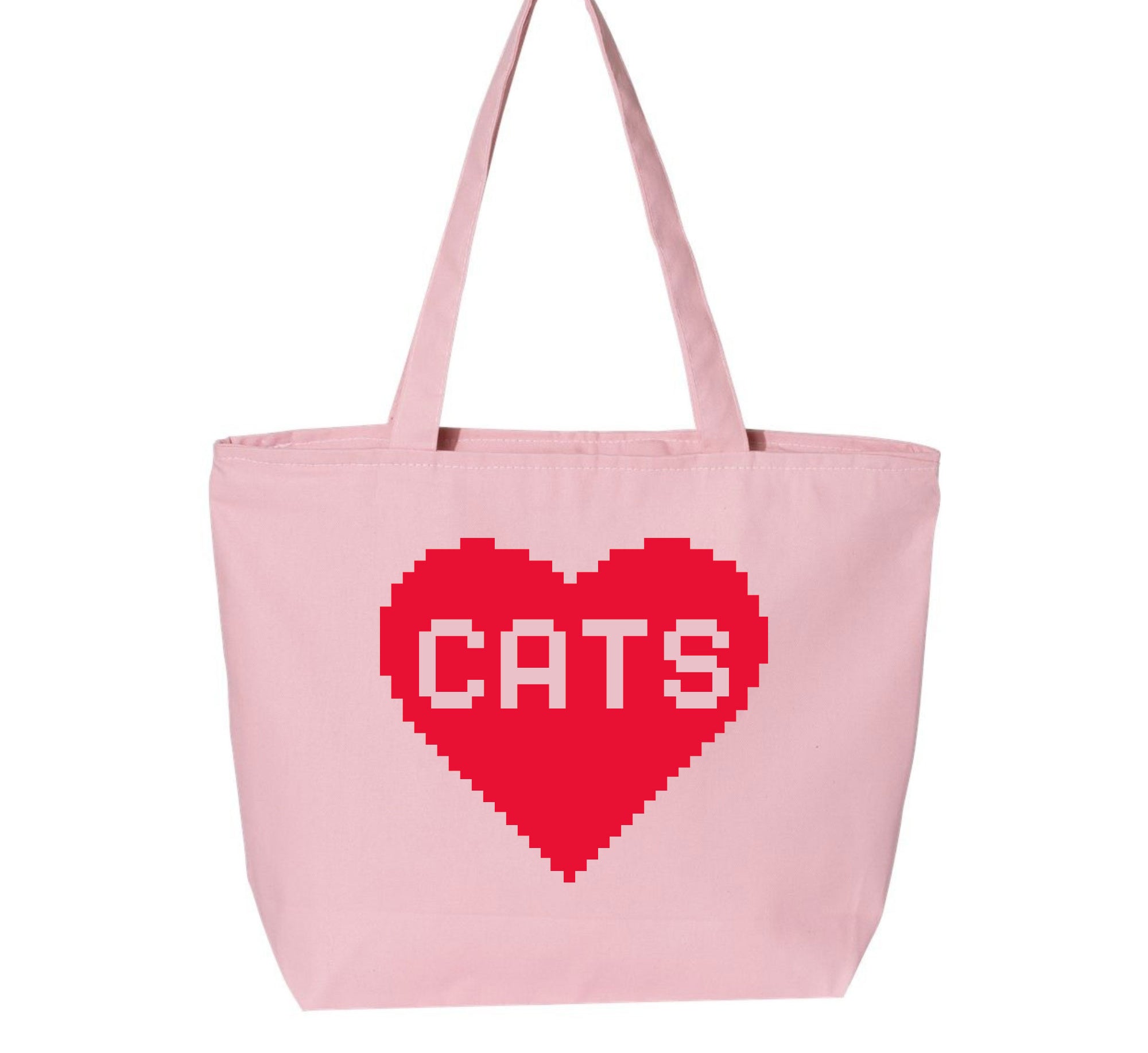 Oversized Cat Lover Tote Bag with Zipper Xenotees
