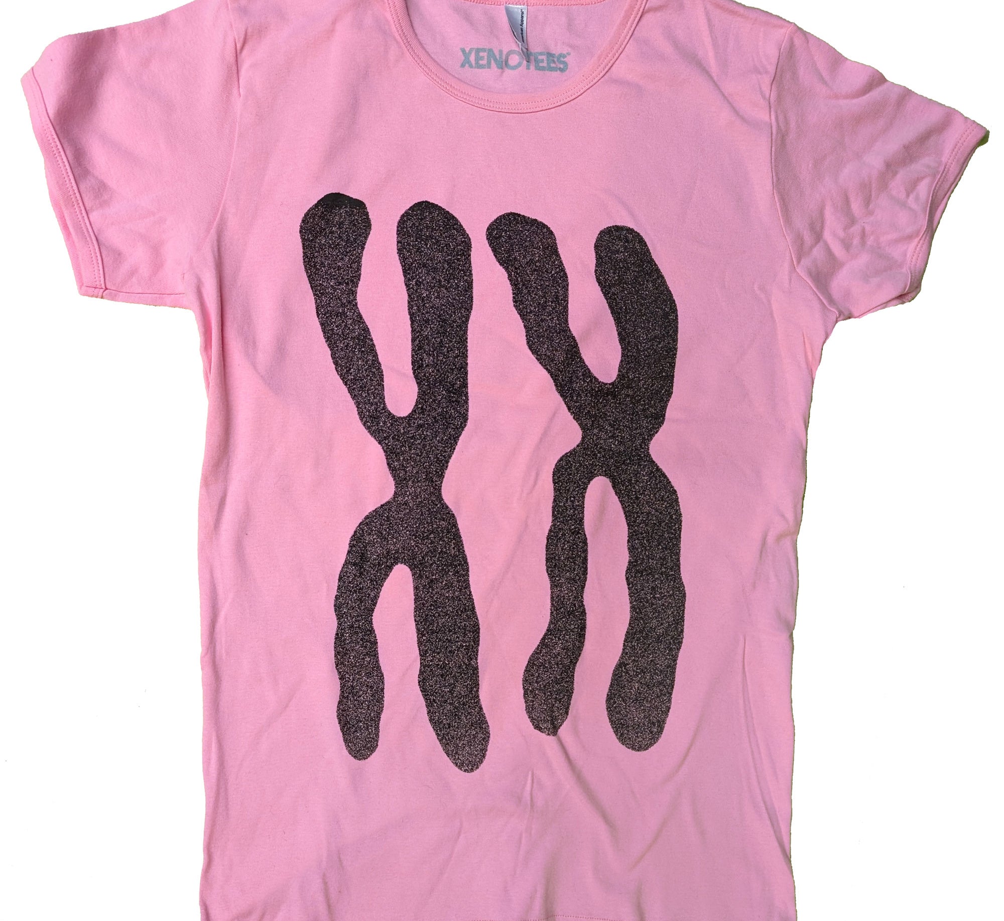 XX Chromosomes Women's Baby Rib Cap Sleeve Tee T-shirts Xenotees
