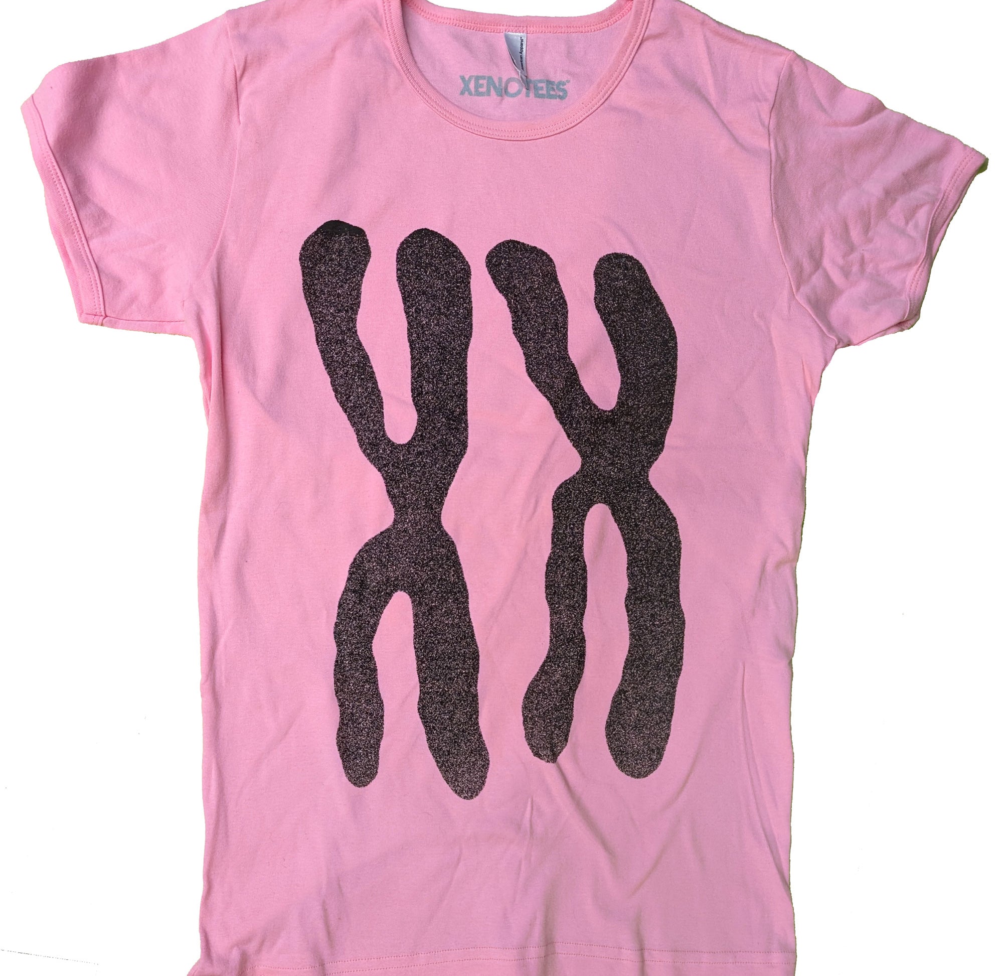 XX Chromosomes Women's Baby Rib Cap Sleeve Tee T-shirts Xenotees