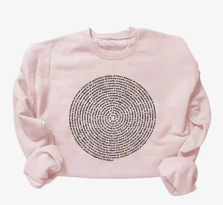 Collective Animal Nouns Pullover Sweatshirt Sweatshirts Xenotees