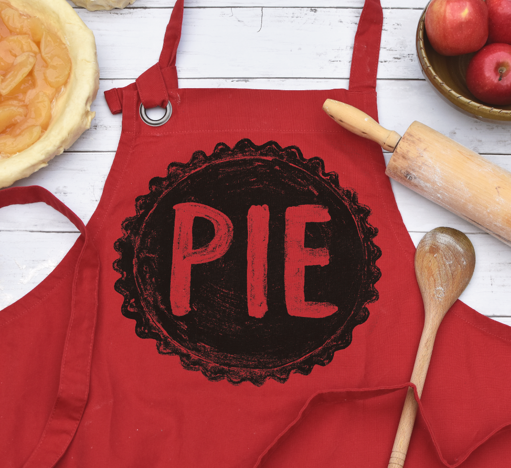 Pie Lover's Cotton Canvas Apron with Pockets Apron Xenotees