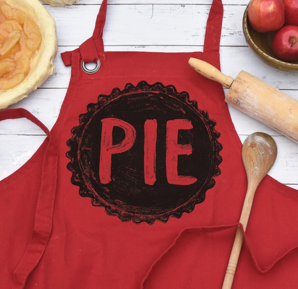 Pie Lover's Cotton Canvas Apron with Pockets Apron Xenotees