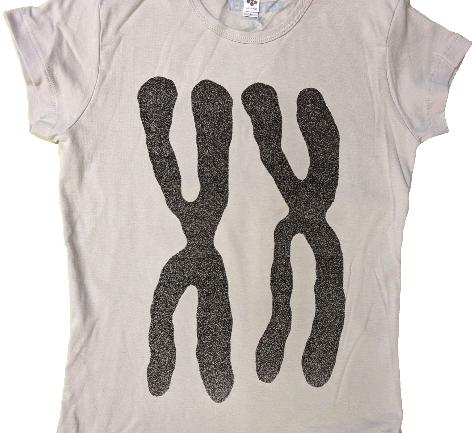 XX Chromosomes Women's Baby Rib Cap Sleeve Tee T-shirts Xenotees