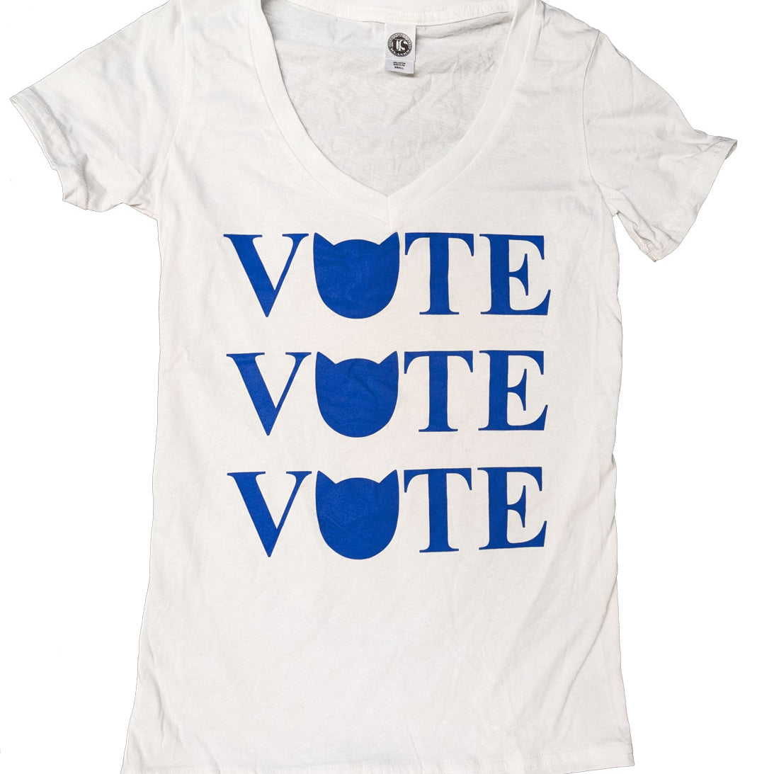 Women's Vote for Cats V-neck T-shirt Womens Clothing Xenotees