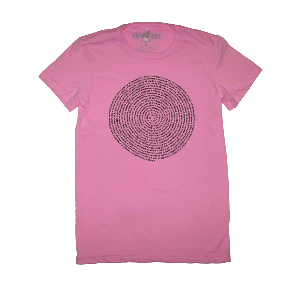 Animal Collective Nouns Womens T-shirt Womens Clothing Xenotees