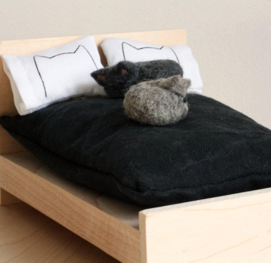 Miniature Dollhouse Cat Bed Pillows by Xenotees