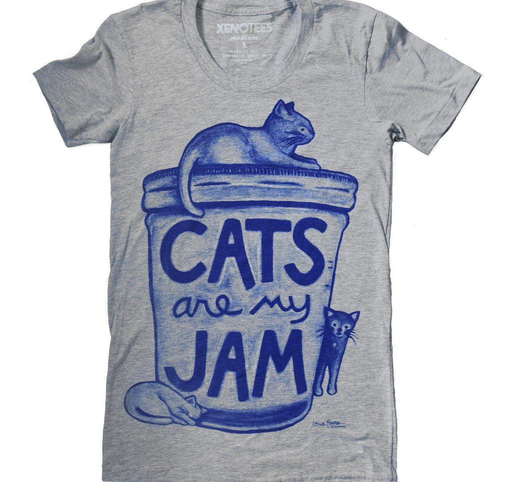 Cats are my Jam Womens T shirt Womens Clothing Xenotees