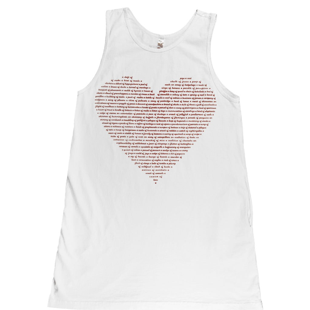 Womens Dress with Pockets for Animal Lovers on Valentine's Day, Made in the USA Dress