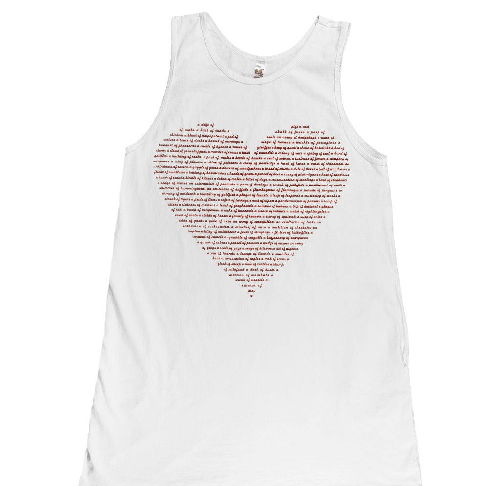 Womens Dress with Pockets for Animal Lovers on Valentine's Day, Made in the USA Dress