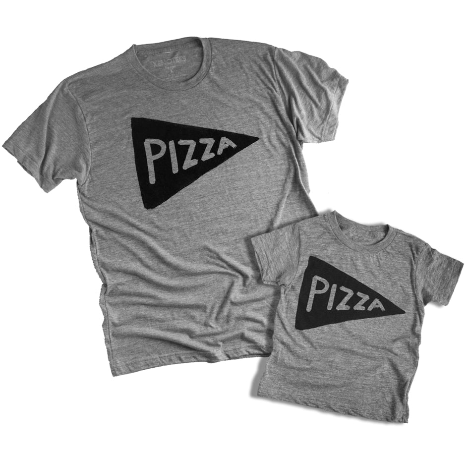 Father Daughter, Father and Son Family Matching Pizza Slice Graphic T Shirts Men Tshirts Xenotees