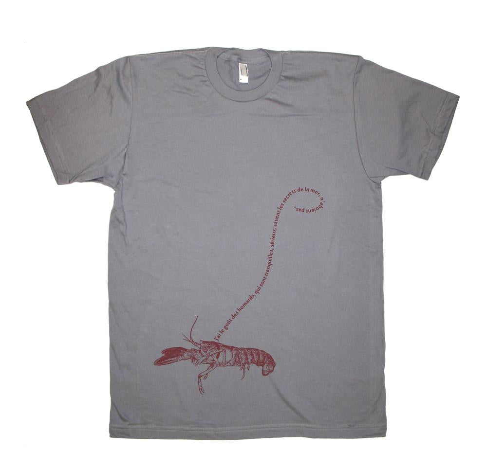 Men's Nautical Lobster Print T-shirt by Xenotees