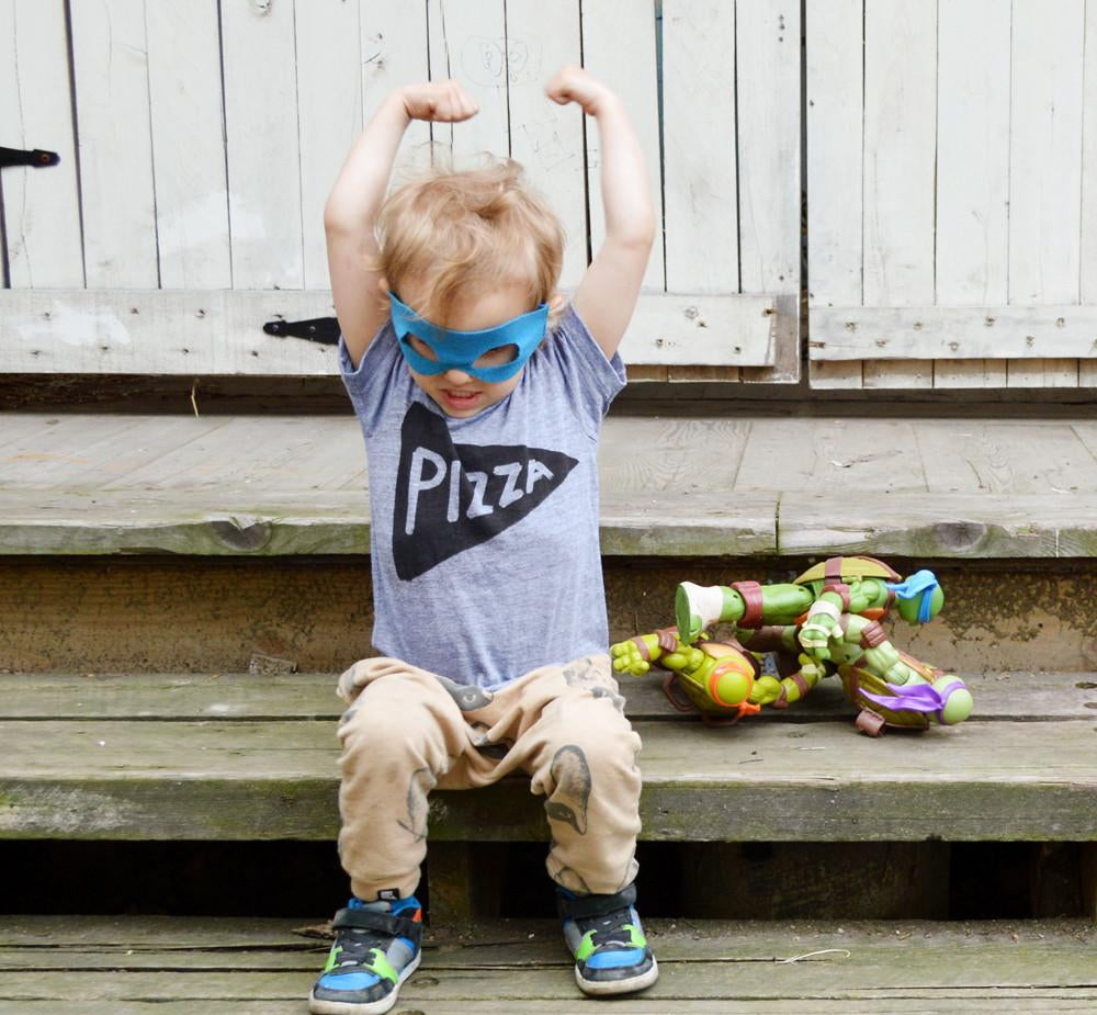 Kids Pizza T Shirt by Xenotees