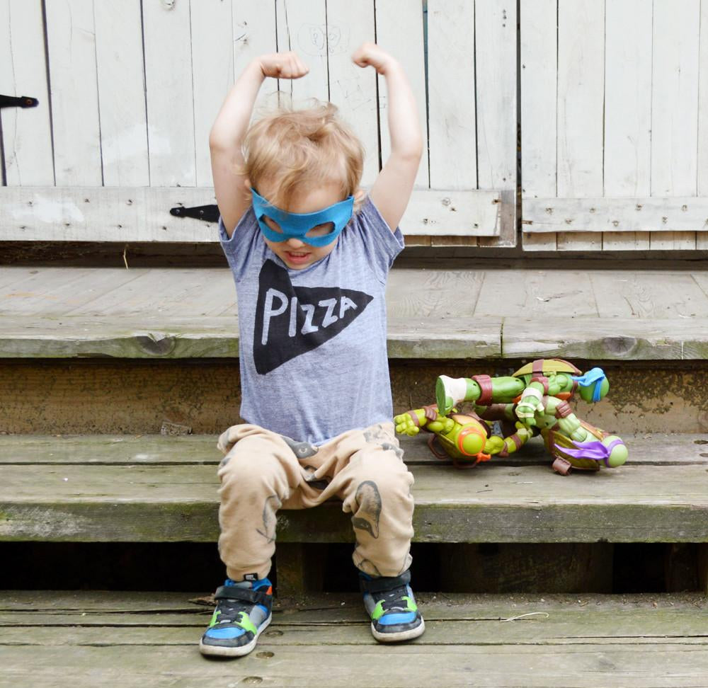 Kids Pizza T Shirt by Xenotees