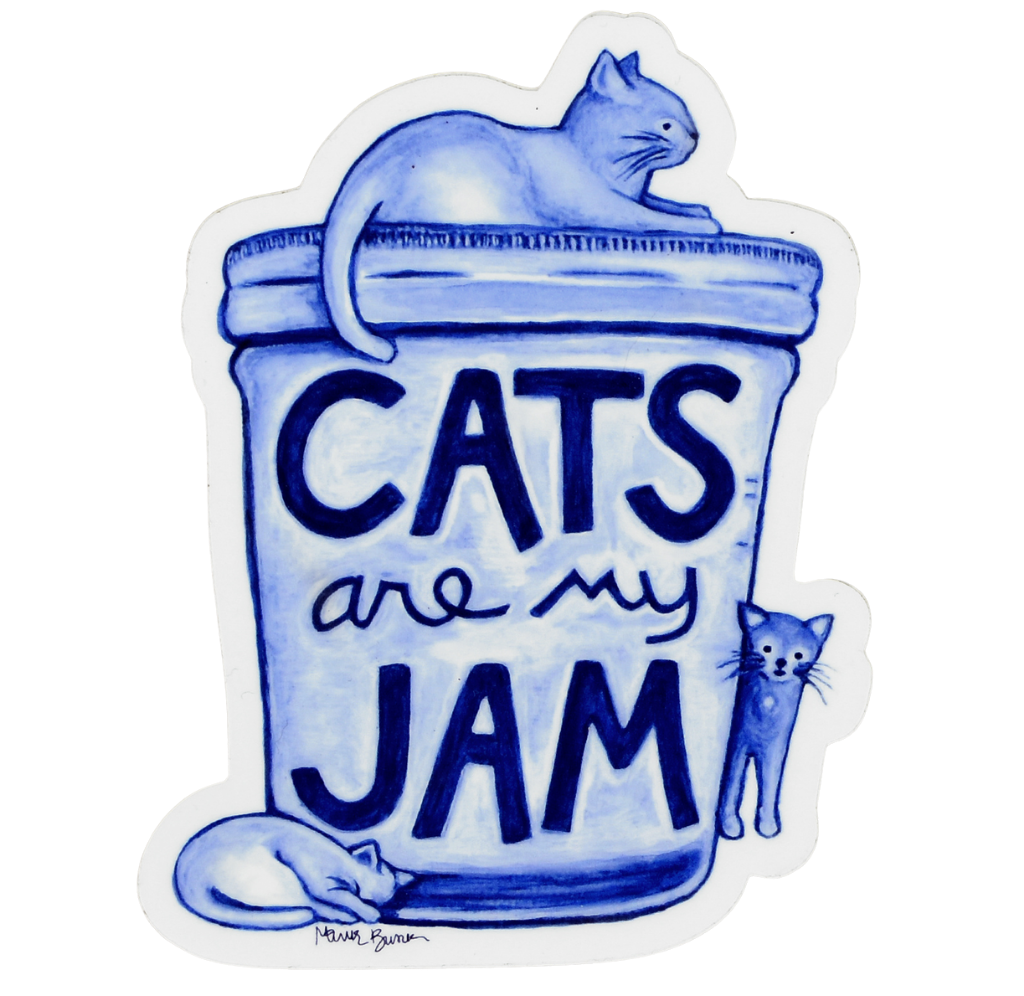 Cats are my Jam Sticker Sticker Xenotees