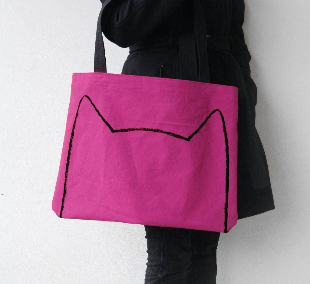 Big Cat Lovers' Canvas Market Tote Bag Tote Bag Xenotees