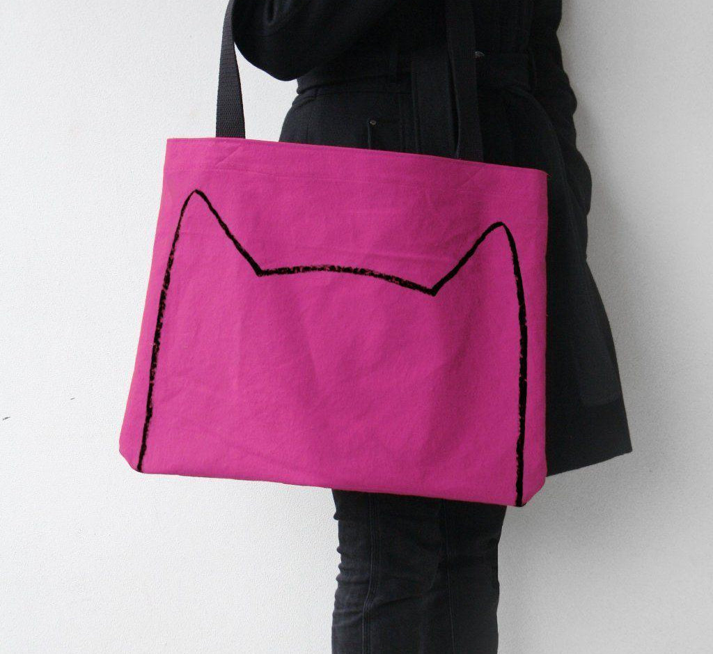 Big Cat Lovers' Canvas Market Tote Bag Tote Bag Xenotees