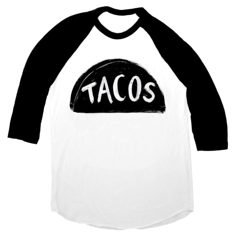 Funny Team Taco Baseball Jersey Graphic T Shirt by Xenotees