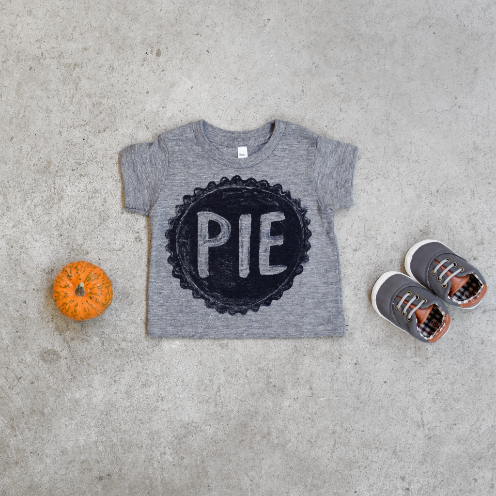 Unisex Pumpkin Pie Baby Shirt for Thanksgiving