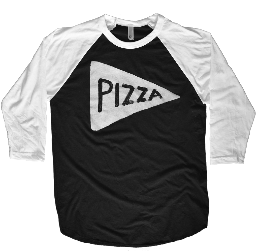 Team Pizza Baseball Jersey Shirt by Xenotees