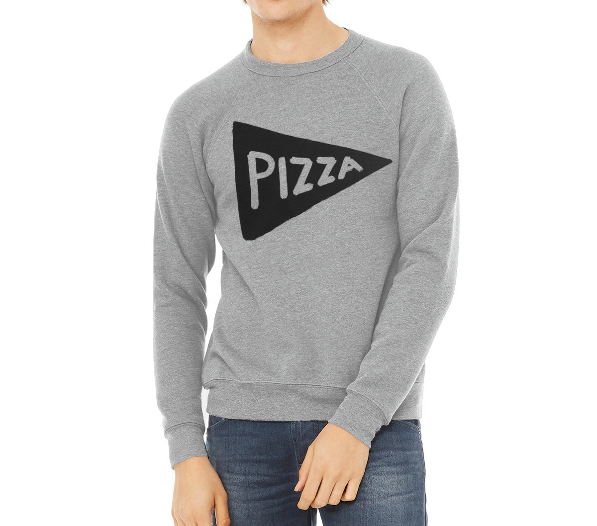 Oversized Pizza Sweatshirt Men