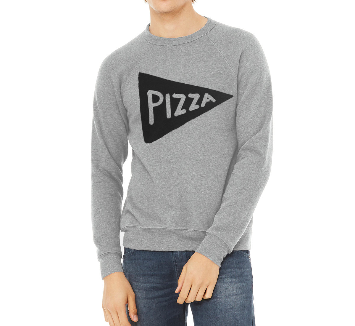 Unisex Pizza Crew Neck Sweatshirt Men Tshirts Xenotees